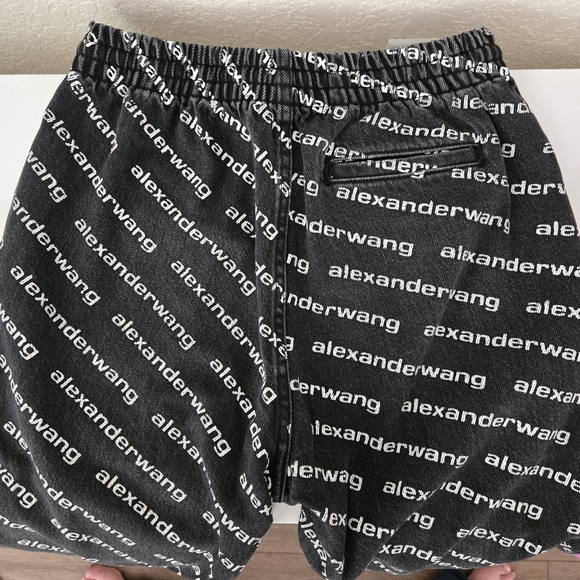 Alexander Wang | Black Logo Joggers - Picture 4 of 5